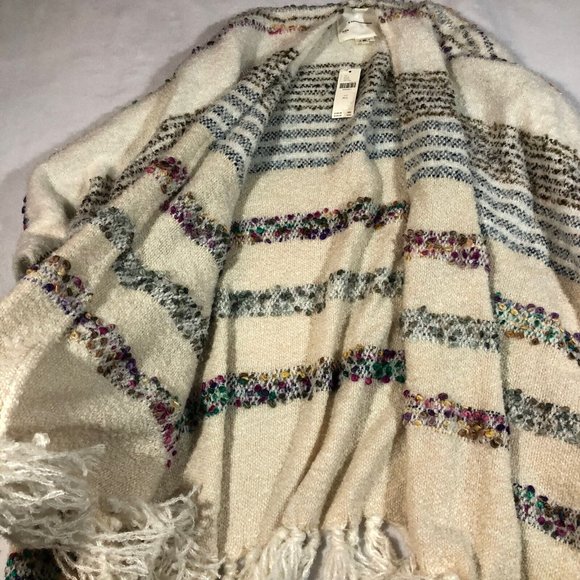 NEW Anthropologie Anthro Womens One Size Ivory Chunky Open Cardigan NWT $120 - Picture 5 of 12